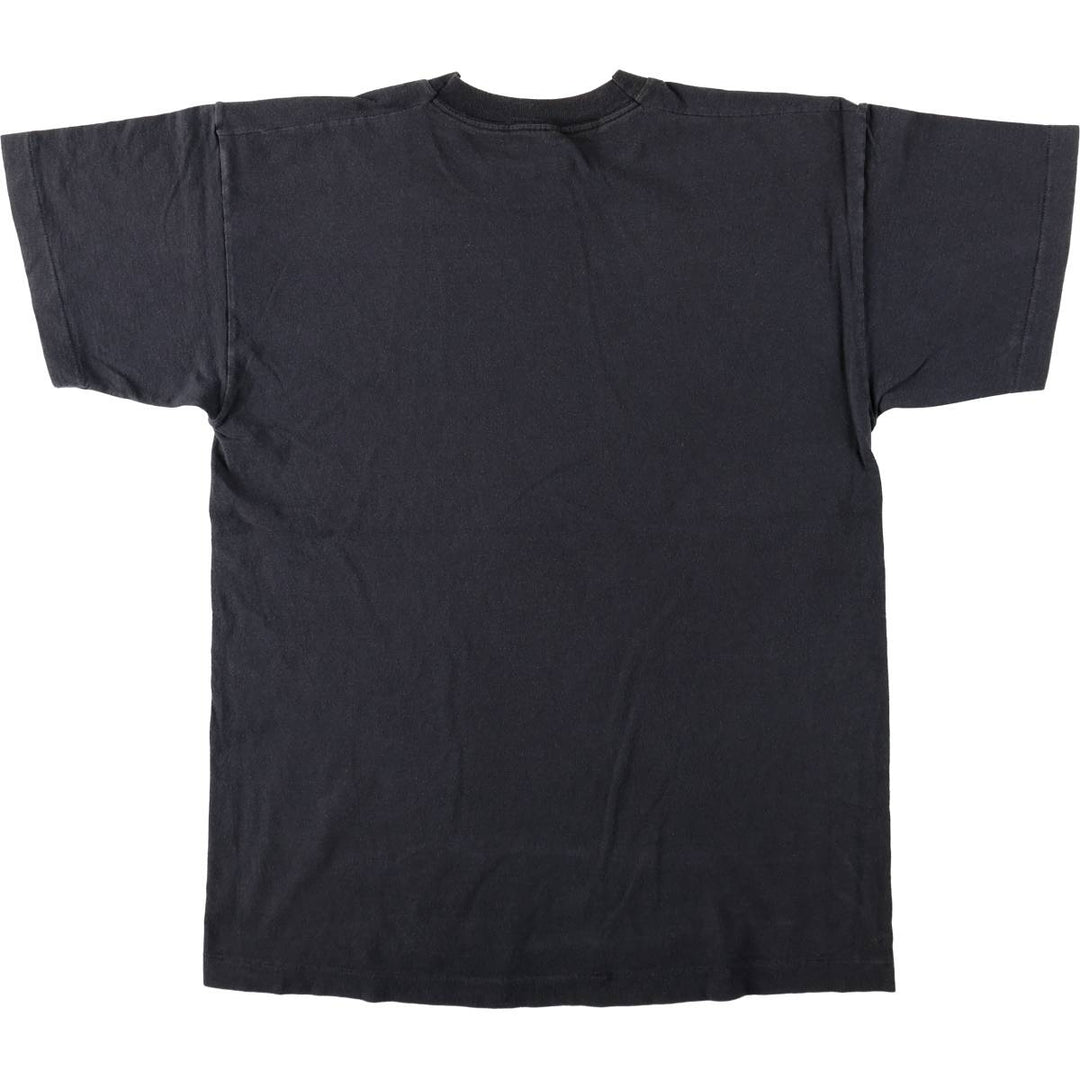 ~90'S Vintage Printed T-shirt, Men's M size unclear black type Vintage Second Hand