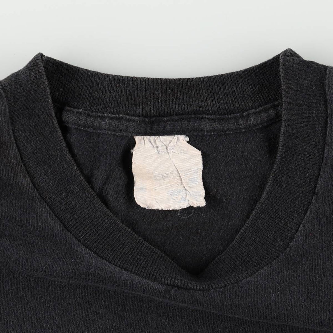 ~90'S Vintage Printed T-shirt, Men's M size unclear black type Vintage Second Hand