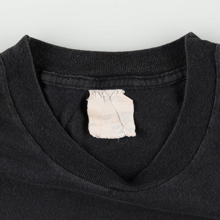 ~90'S Vintage Printed T-shirt, Men's M size unclear black type Vintage Second Hand