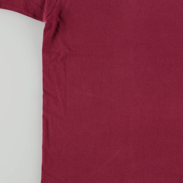 90'S ONEITA Triple Tomoe Print T-Shirt, Made in USA, Men's Size L (Equivalent), Vintage cotton Red type red-purple Vintage Second Hand