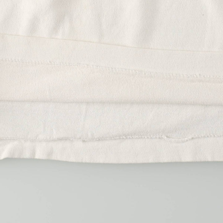 90'S Fruit of the Loom Heavy Cotton Printed T-Shirt Made in USA Men's Size L Vintage cotton white type Vintage Second Hand