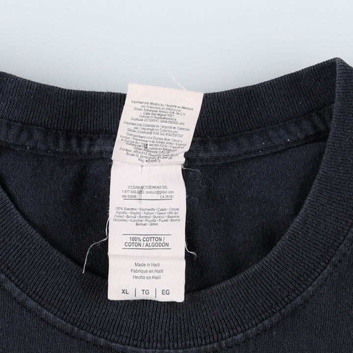 Gildan GEICO Advertising T-Shirt, Men's Size XL (equivalent) cotton black type Vintage Second Hand