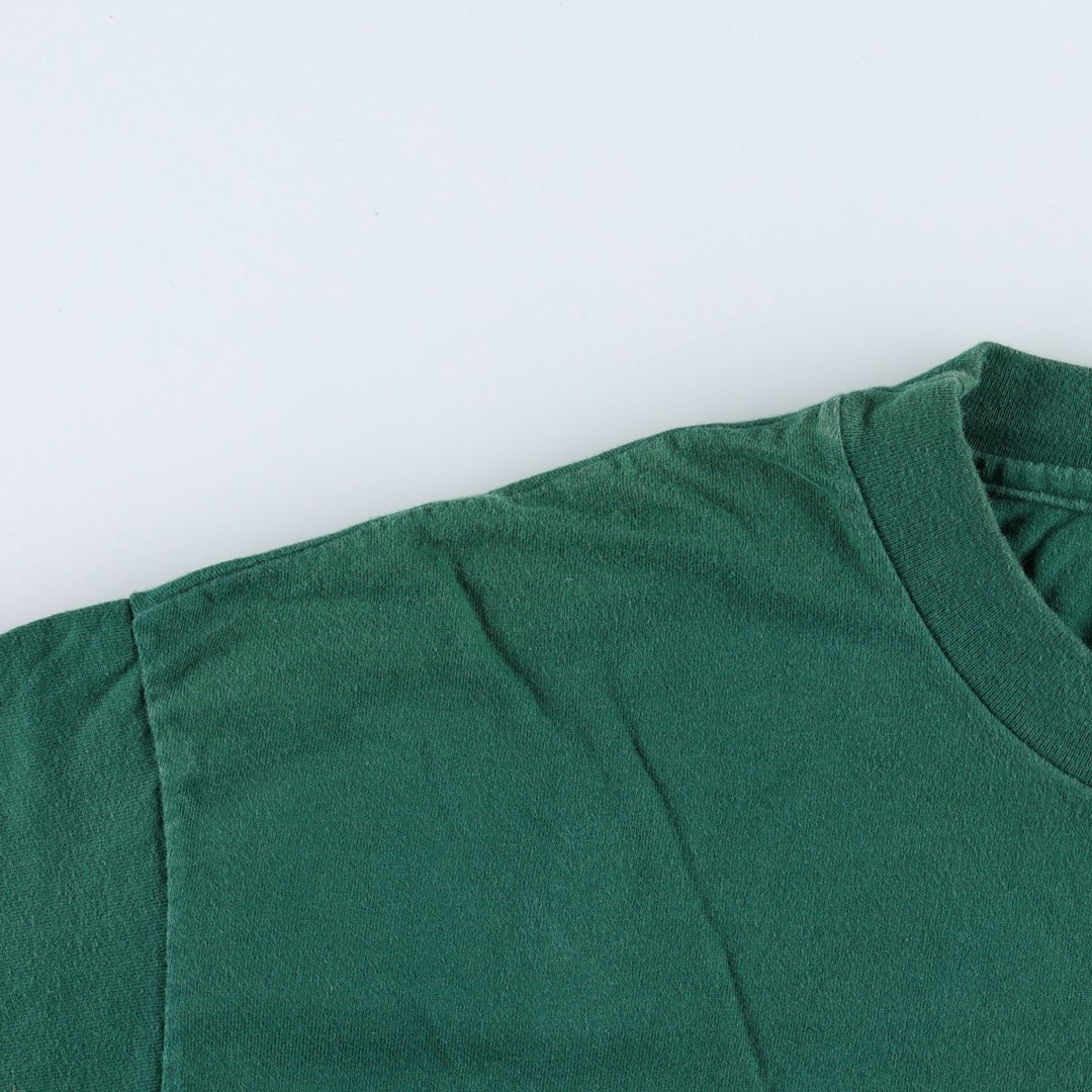 Hanes BEEFY-T GOLD'S GYM Advertising T-Shirt, Made in USA, Men's Size XL (approx.) cotton green type Vintage Second Hand