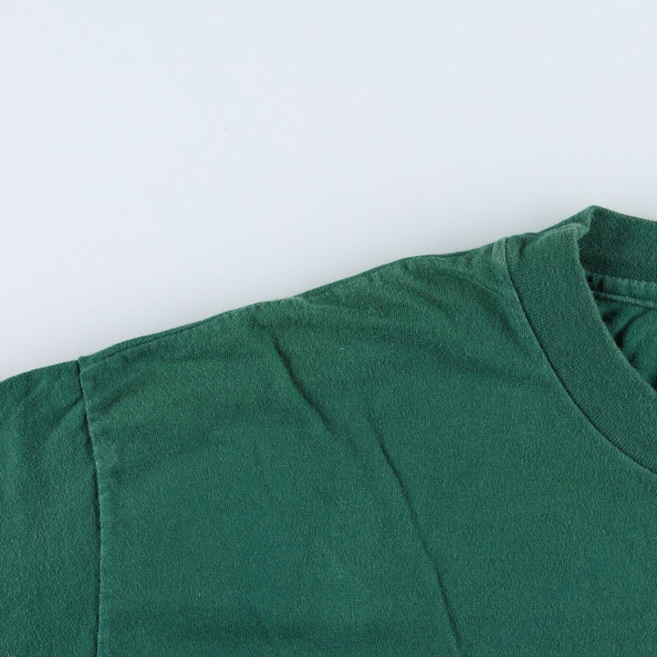 Hanes BEEFY-T GOLD'S GYM Advertising T-Shirt, Made in USA, Men's Size XL (approx.) cotton green type Vintage Second Hand