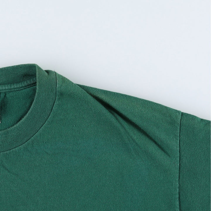 Hanes BEEFY-T GOLD'S GYM Advertising T-Shirt, Made in USA, Men's Size XL (approx.) cotton green type Vintage Second Hand