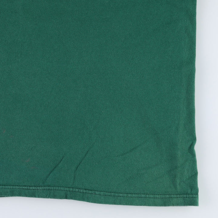 Hanes BEEFY-T GOLD'S GYM Advertising T-Shirt, Made in USA, Men's Size XL (approx.) cotton green type Vintage Second Hand