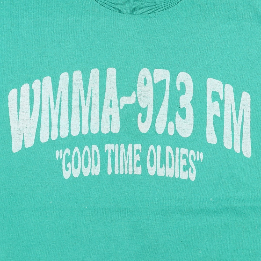 90'S Fruit of the Loom Advertising T-shirt Made in USA Men's XL Vintage cotton Emerald green Vintage Second Hand