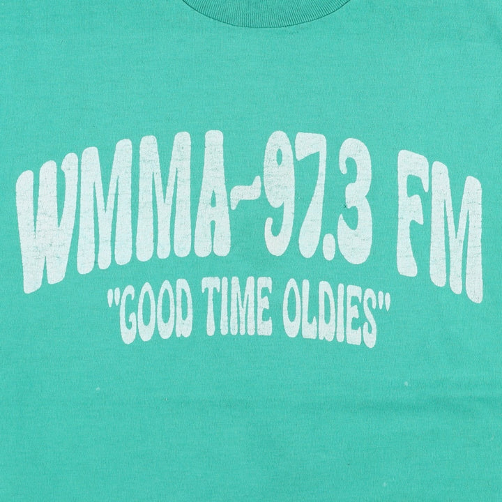 90'S Fruit of the Loom Advertising T-shirt Made in USA Men's XL Vintage cotton Emerald green Vintage Second Hand
