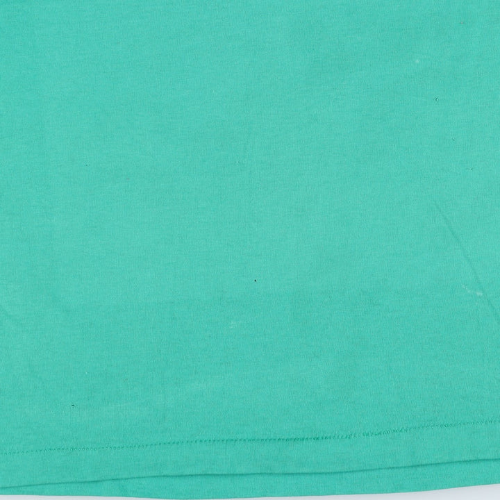 90'S Fruit of the Loom Advertising T-shirt Made in USA Men's XL Vintage cotton Emerald green Vintage Second Hand