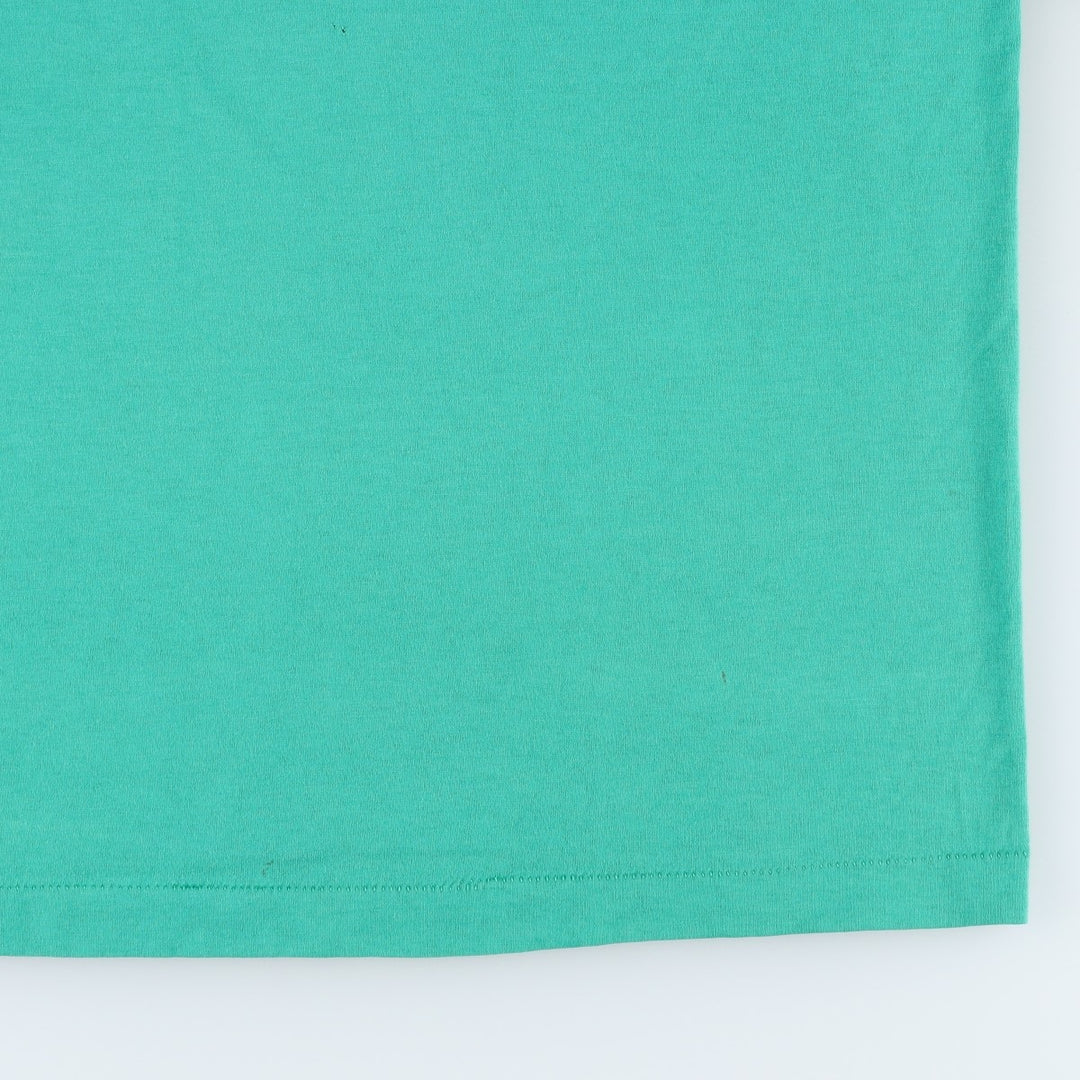 90'S Fruit of the Loom Advertising T-shirt Made in USA Men's XL Vintage cotton Emerald green Vintage Second Hand