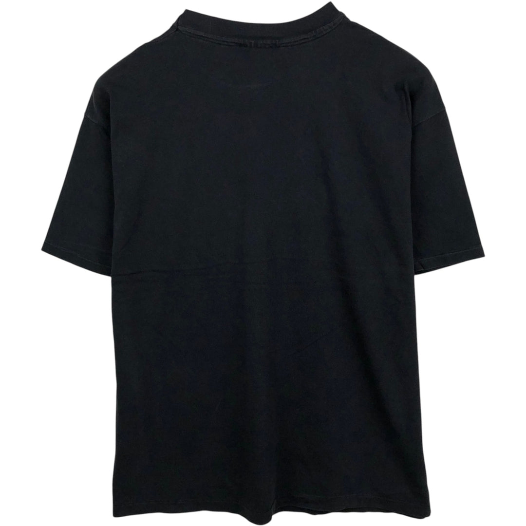 80s-90'S Hanes BEEFY-T College T-Shirt, Made in USA, Men's XL equivalent. cotton black type Vintage Second Hand