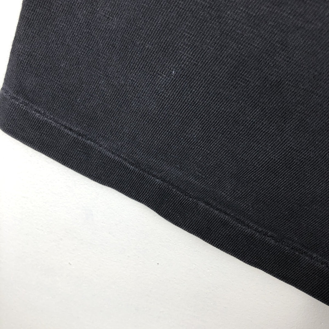 80s-90'S Hanes BEEFY-T College T-Shirt, Made in USA, Men's XL equivalent. cotton black type Vintage Second Hand