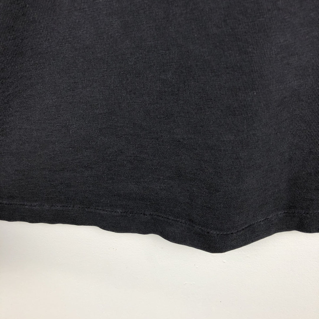 80s-90'S Hanes BEEFY-T College T-Shirt, Made in USA, Men's XL equivalent. cotton black type Vintage Second Hand