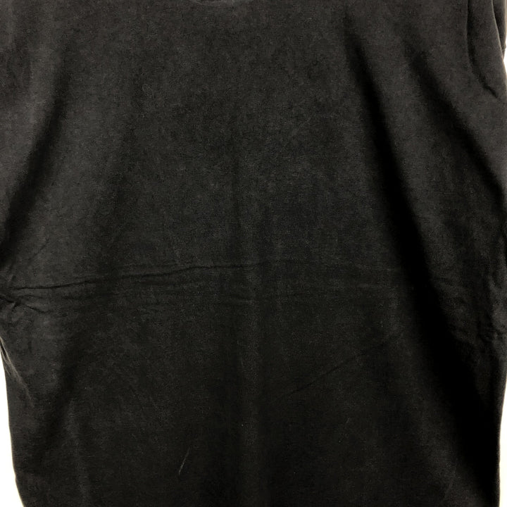 80s-90'S Hanes BEEFY-T College T-Shirt, Made in USA, Men's XL equivalent. cotton black type Vintage Second Hand