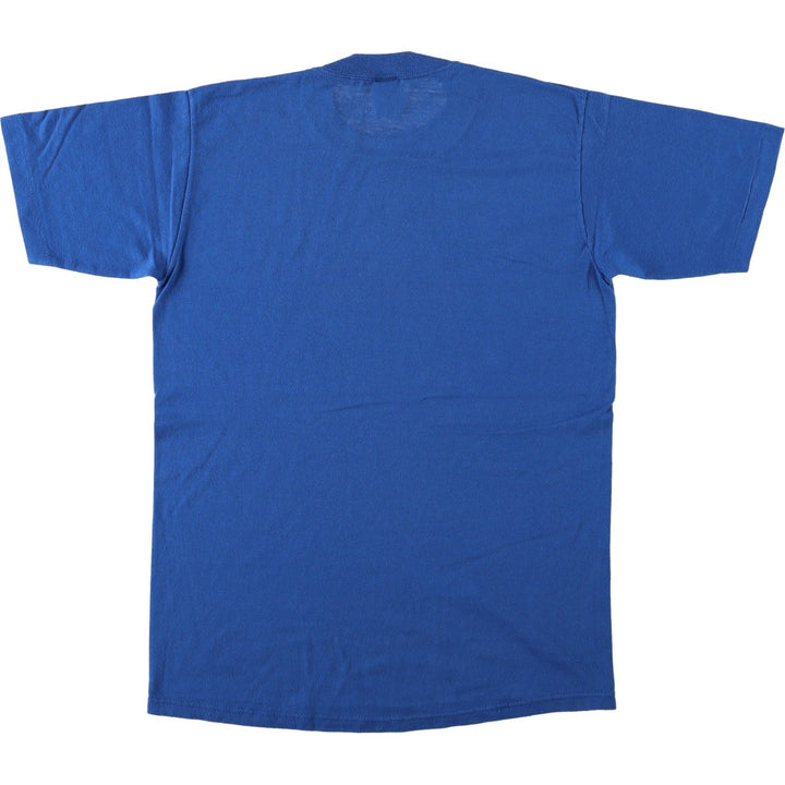 90'S Jerzees Message Print T-Shirt, Made in USA, Men's Size M (Equivalent), Vintage cotton blue type Vintage Second Hand