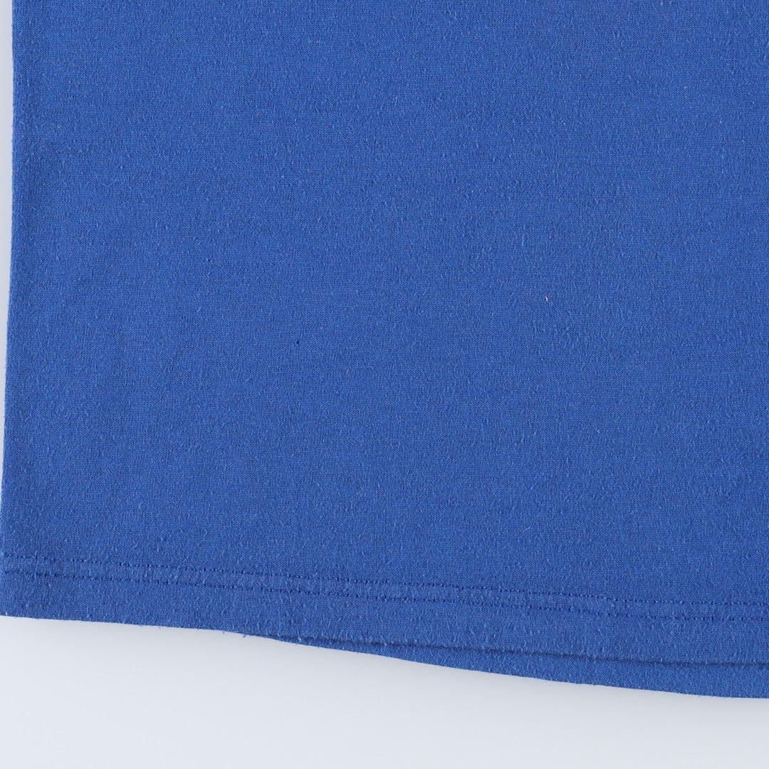 90'S Jerzees Message Print T-Shirt, Made in USA, Men's Size M (Equivalent), Vintage cotton blue type Vintage Second Hand