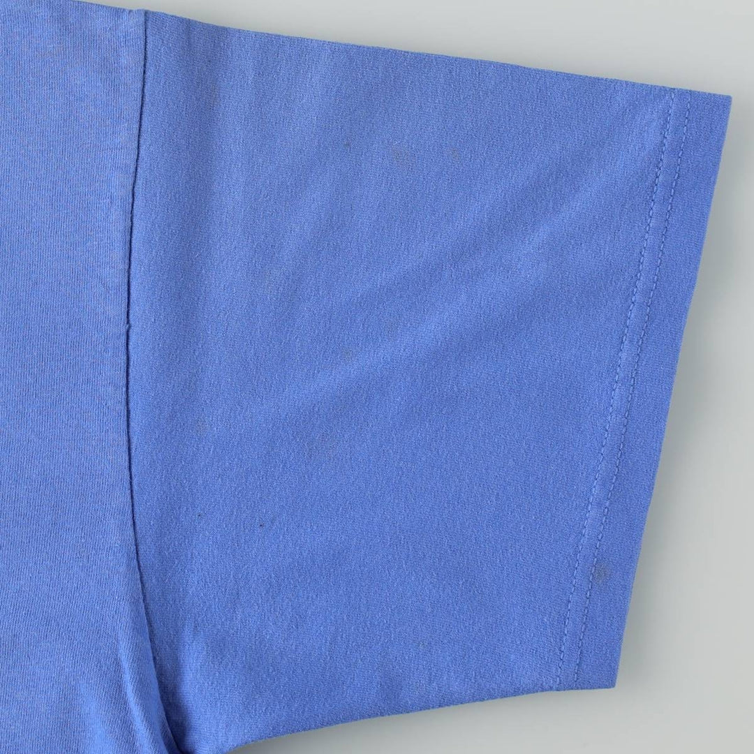 90'S Anvil Print T-Shirt, Men's Size L (Equivalent), Vintage cotton blue type Vintage Second Hand