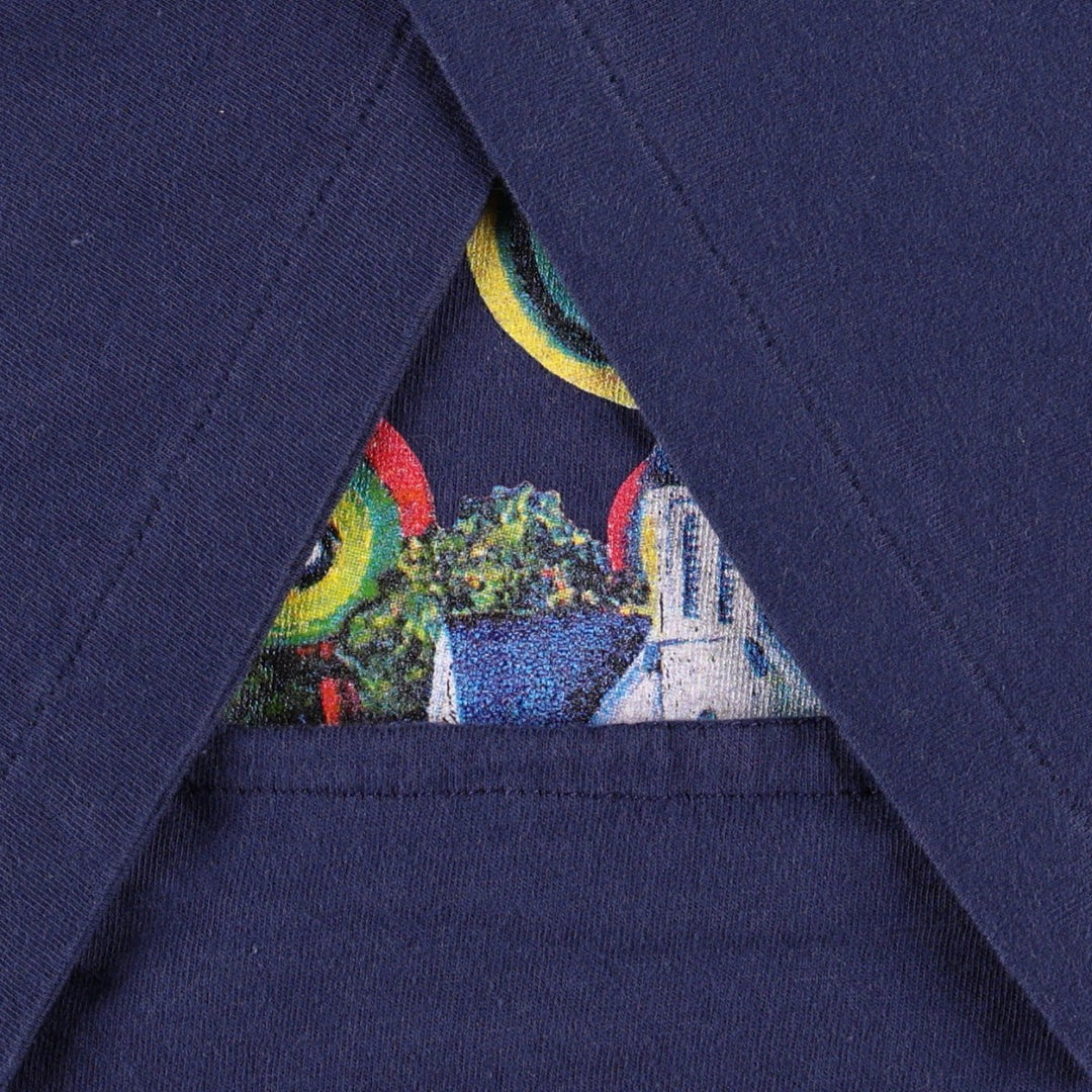 90'S STANFIELED'S Joy Laking Art T-Shirt, Made in Canada, Men's Size L (approx.), Vintage cotton navy blue type Vintage Second Hand