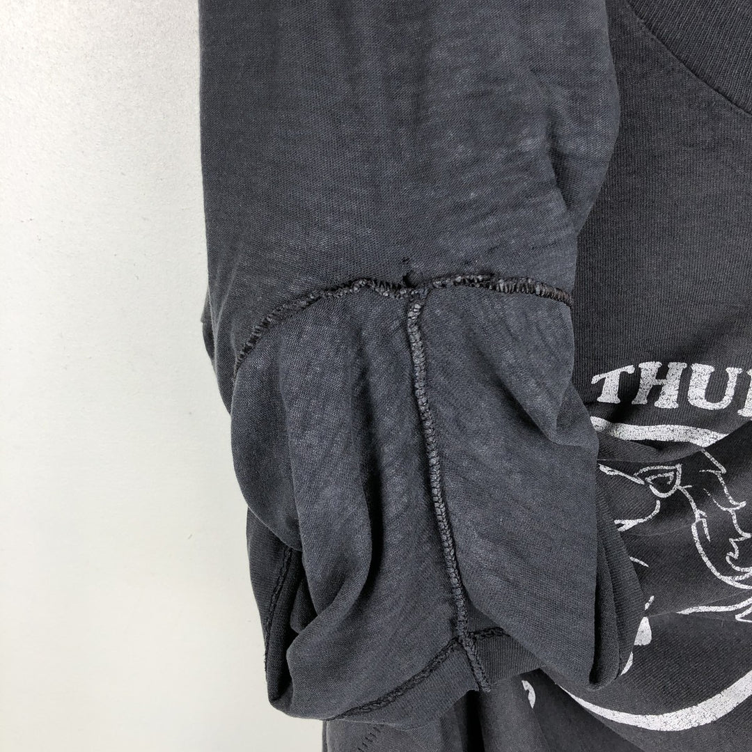 90'S Fruit of the Loom Best Print T-Shirt, Made in USA, Men's Size XL (approx.) cotton black type Vintage Second Hand