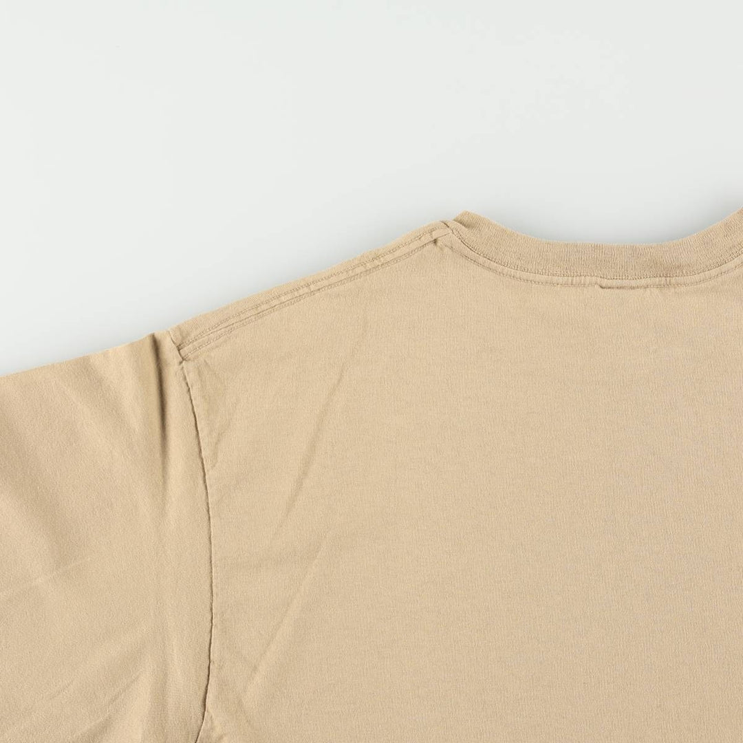90'S Anvil Printed T-shirt Made in USA Men's XL Vintage cotton Beige type Vintage Second Hand