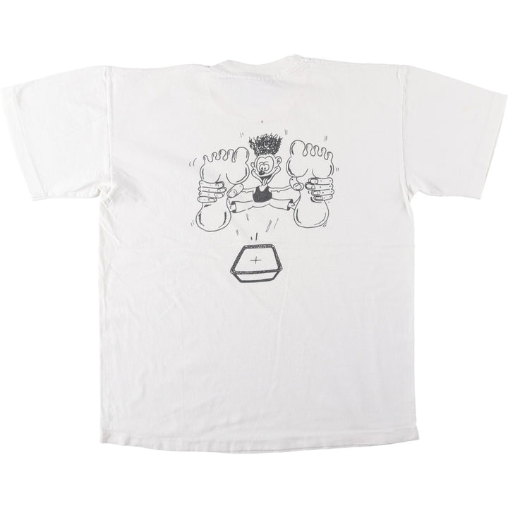 90'S Fruit of the Loom SCREEN STARS Screen Stars Printed T-shirt Men's L size Vintage cotton white type Vintage Second Hand