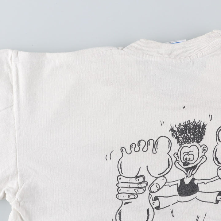 90'S Fruit of the Loom SCREEN STARS Screen Stars Printed T-shirt Men's L size Vintage cotton white type Vintage Second Hand