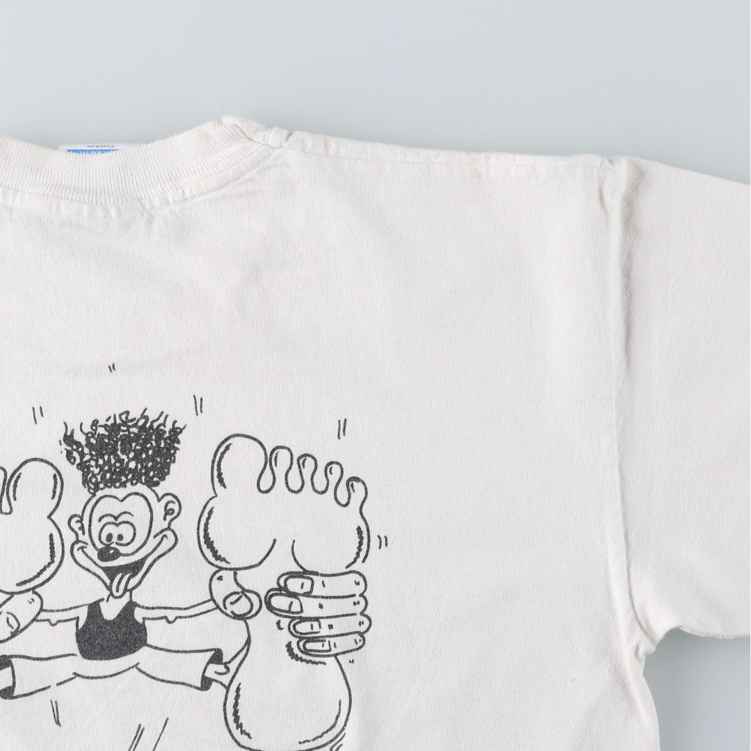 90'S Fruit of the Loom SCREEN STARS Screen Stars Printed T-shirt Men's L size Vintage cotton white type Vintage Second Hand