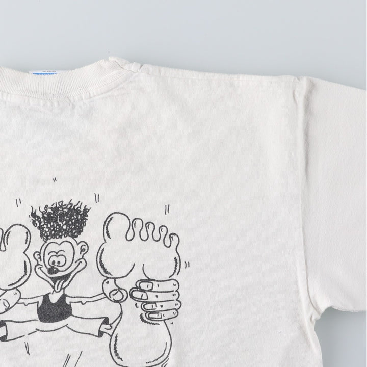 90'S Fruit of the Loom SCREEN STARS Screen Stars Printed T-shirt Men's L size Vintage cotton white type Vintage Second Hand