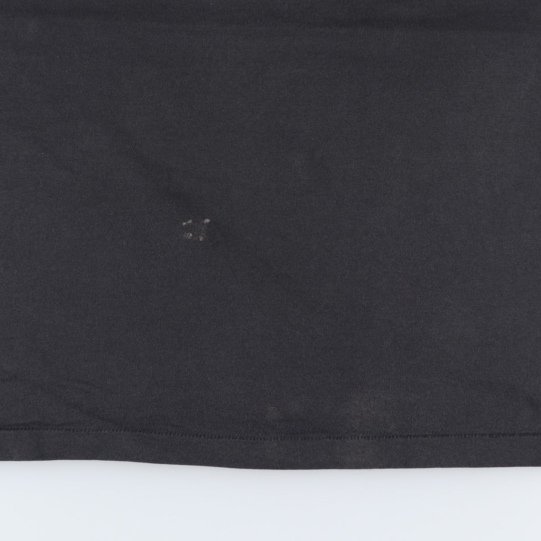 90'S Fruit of the Loom printed T-shirt, made in the USA, men's size L, vintage cotton black type Vintage Second Hand