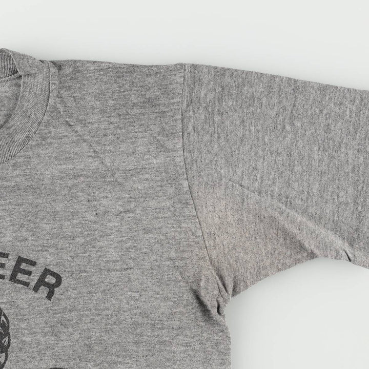 80s-90'S Jerzees Print T-Shirt, Made in USA, Men's Size M (approx.), Vintage polyester gray type Vintage Second Hand