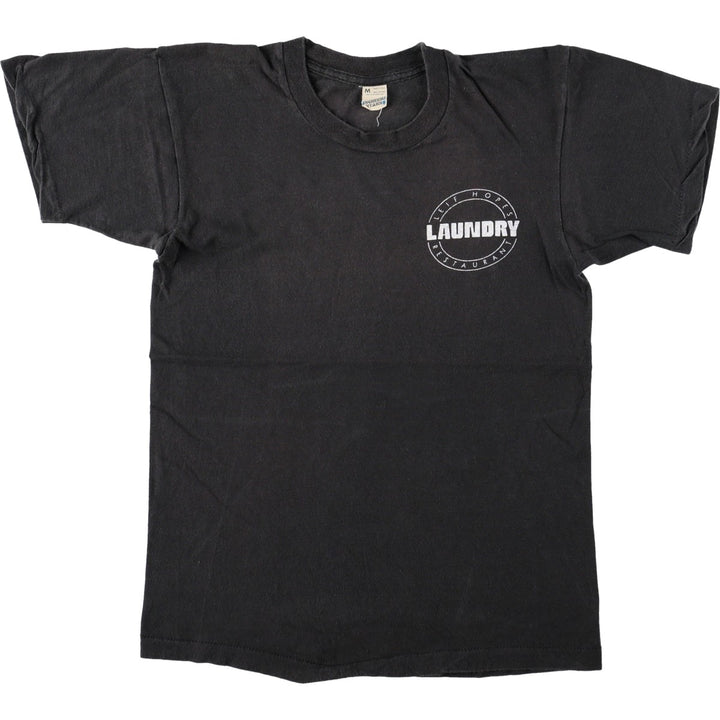 80'S Screen Stars Printed T-Shirt, Made in USA, Men's Size Medium cotton black type Vintage Second Hand