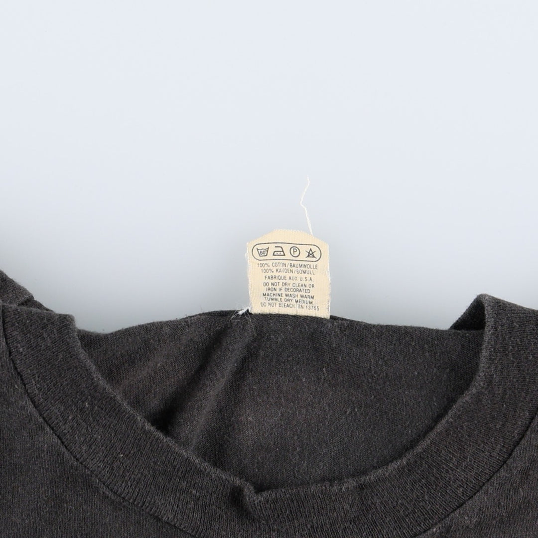 80'S Screen Stars Printed T-Shirt, Made in USA, Men's Size Medium cotton black type Vintage Second Hand