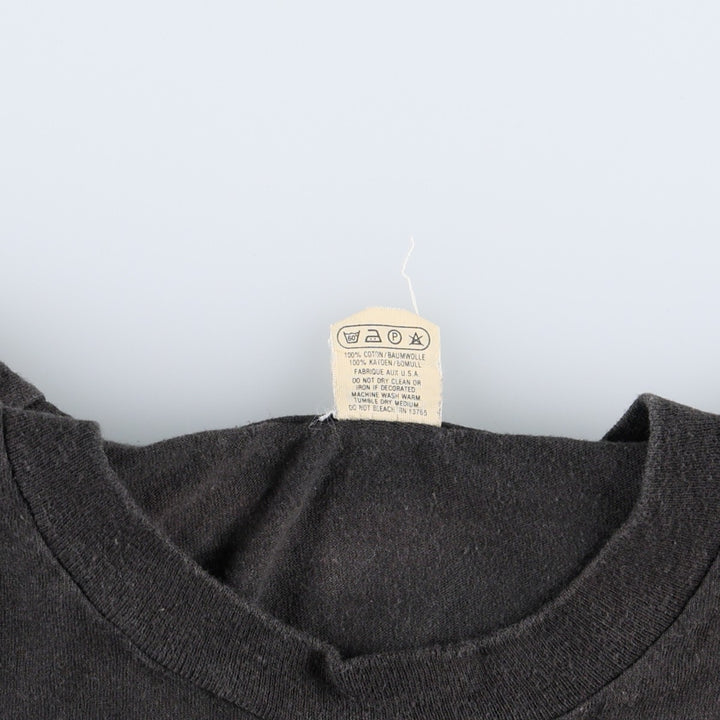 80'S Screen Stars Printed T-Shirt, Made in USA, Men's Size Medium cotton black type Vintage Second Hand