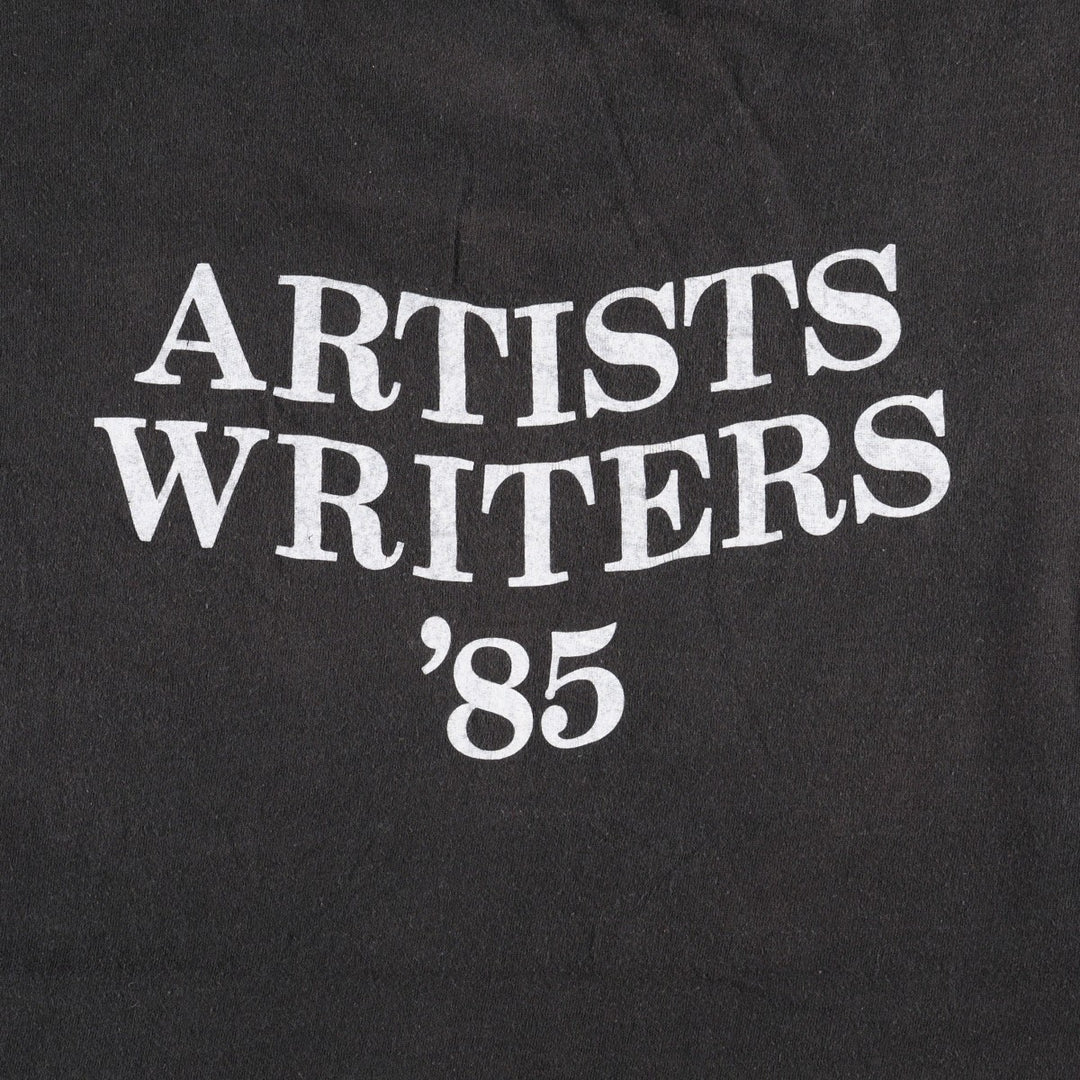 80'S Screen Stars Printed T-Shirt, Made in USA, Men's Size Medium cotton black type Vintage Second Hand
