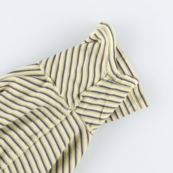 Springfield Multi-Border Striped T-Shirt, Men's XL (approx.) unclear yellow type Vintage Second Hand