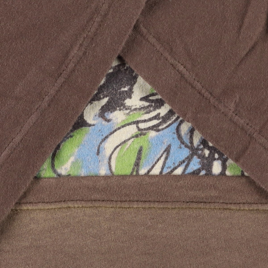 Ed Hardy Art T-shirt, Made in USA, Men's Size L (approx.) cotton brown type Vintage Second Hand