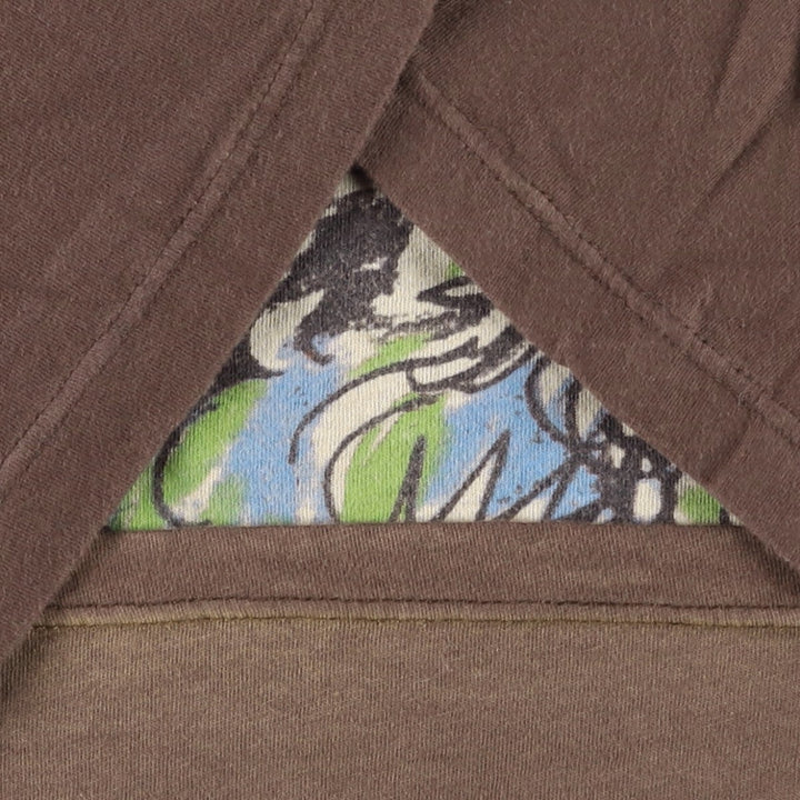 Ed Hardy Art T-shirt, Made in USA, Men's Size L (approx.) cotton brown type Vintage Second Hand