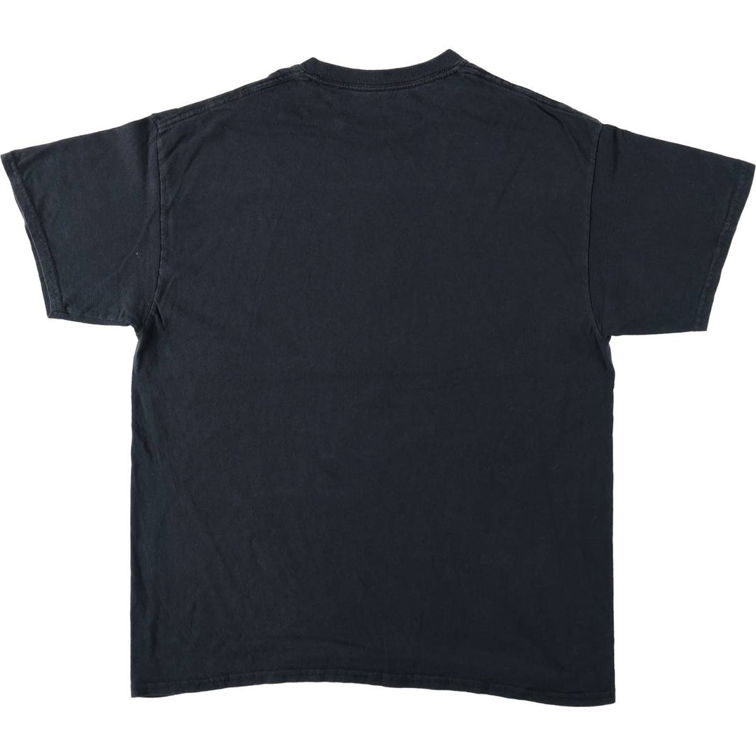 Parody Print T-Shirt, Men's Size M (equivalent), Crew Neck unclear black type Vintage Second Hand