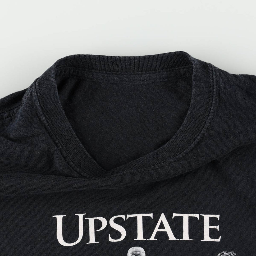 Parody Print T-Shirt, Men's Size M (equivalent), Crew Neck unclear black type Vintage Second Hand