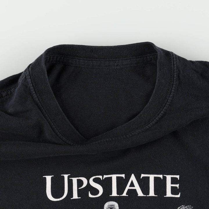 Parody Print T-Shirt, Men's Size M (equivalent), Crew Neck unclear black type Vintage Second Hand