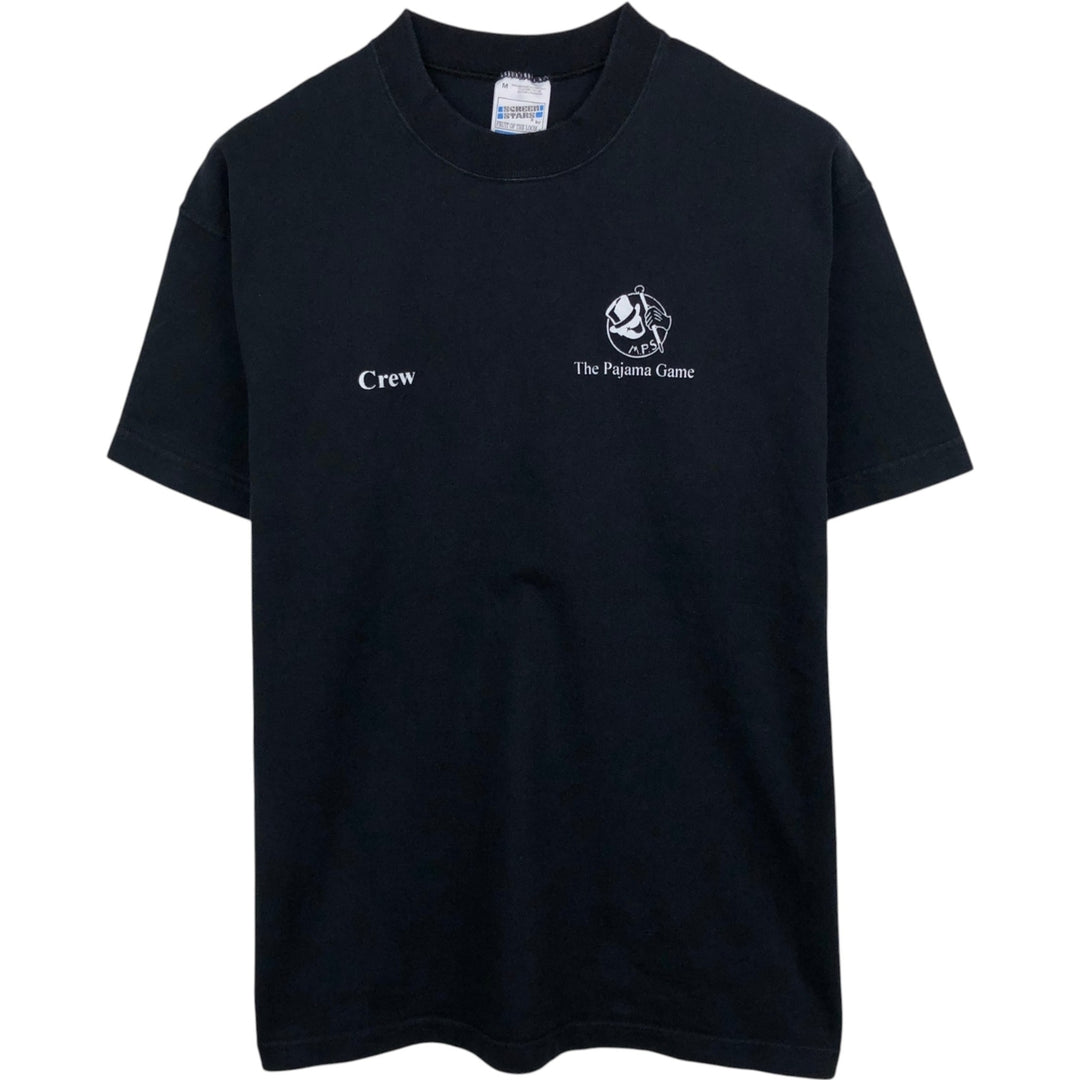 90'S Screen Stars The Pajama Game Print T-Shirt, Men's Size M (approx.), Vintage cotton black type Vintage Second Hand