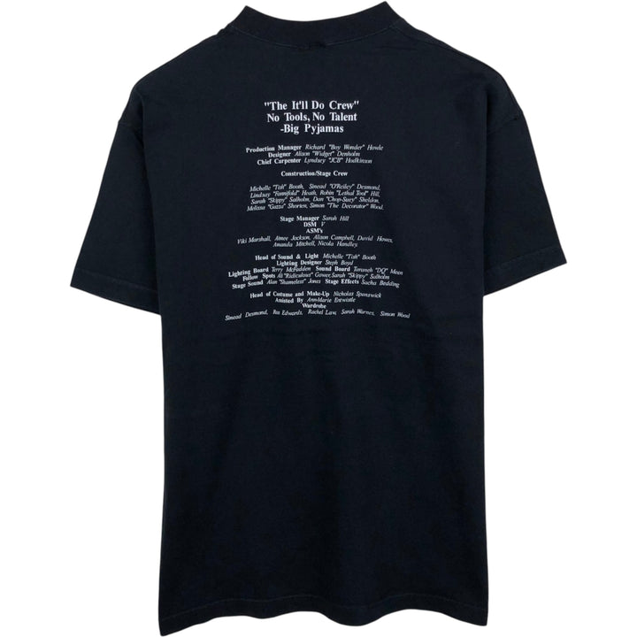 90'S Screen Stars The Pajama Game Print T-Shirt, Men's Size M (approx.), Vintage cotton black type Vintage Second Hand