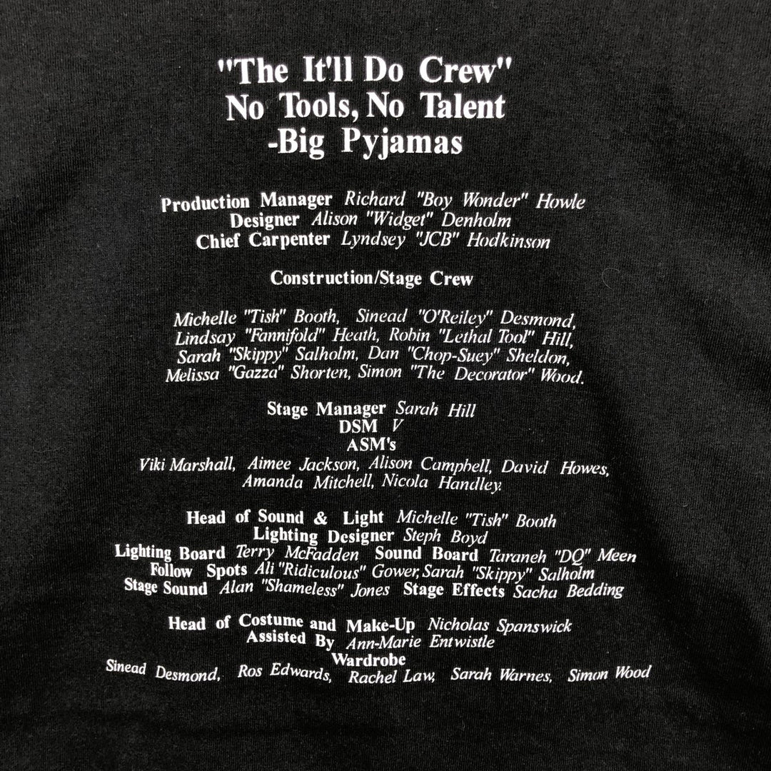 90'S Screen Stars The Pajama Game Print T-Shirt, Men's Size M (approx.), Vintage cotton black type Vintage Second Hand