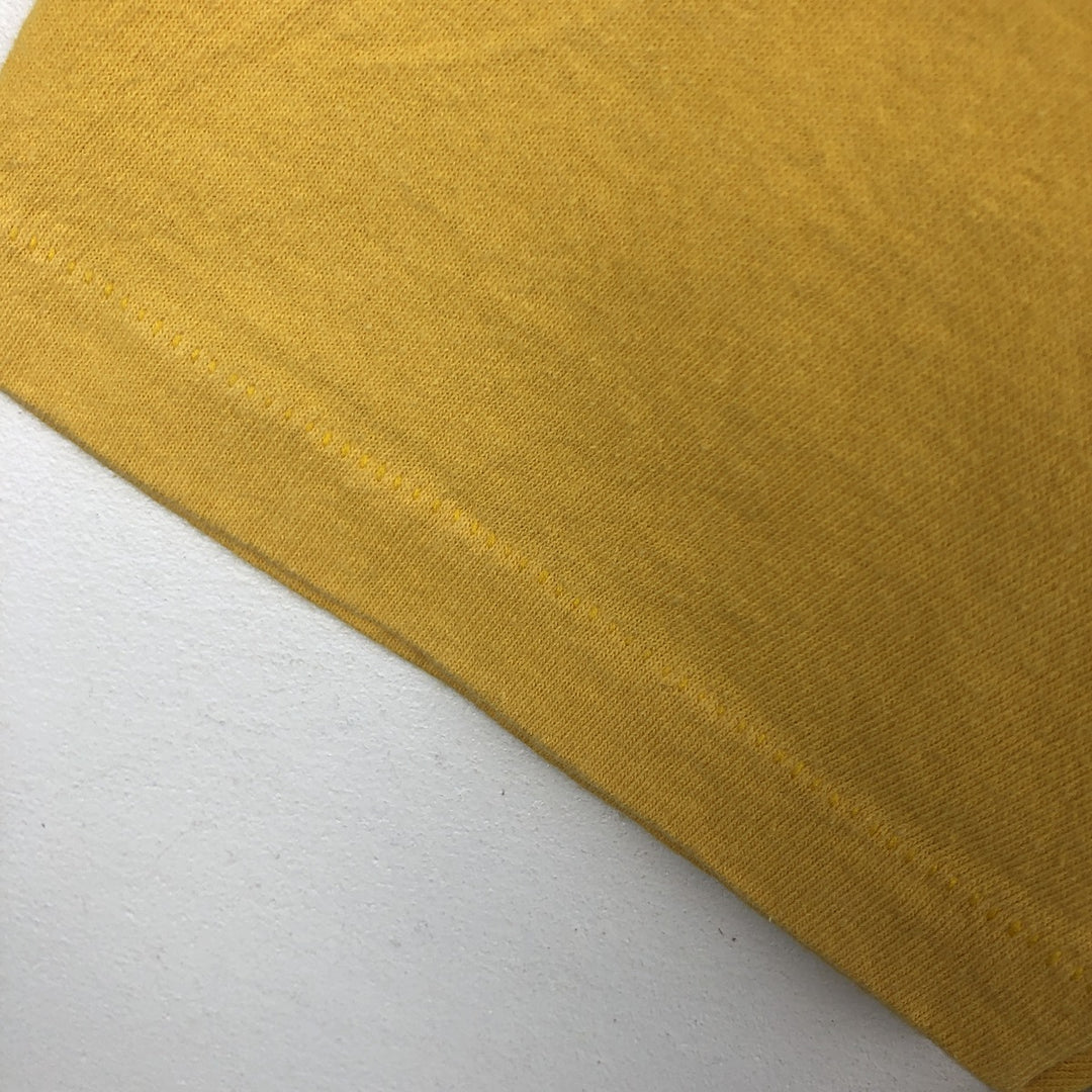 90'S Stedman HI CRU Fish Print T-Shirt, Made in USA, Men's Size M (approx.) cotton yellow type Vintage Second Hand