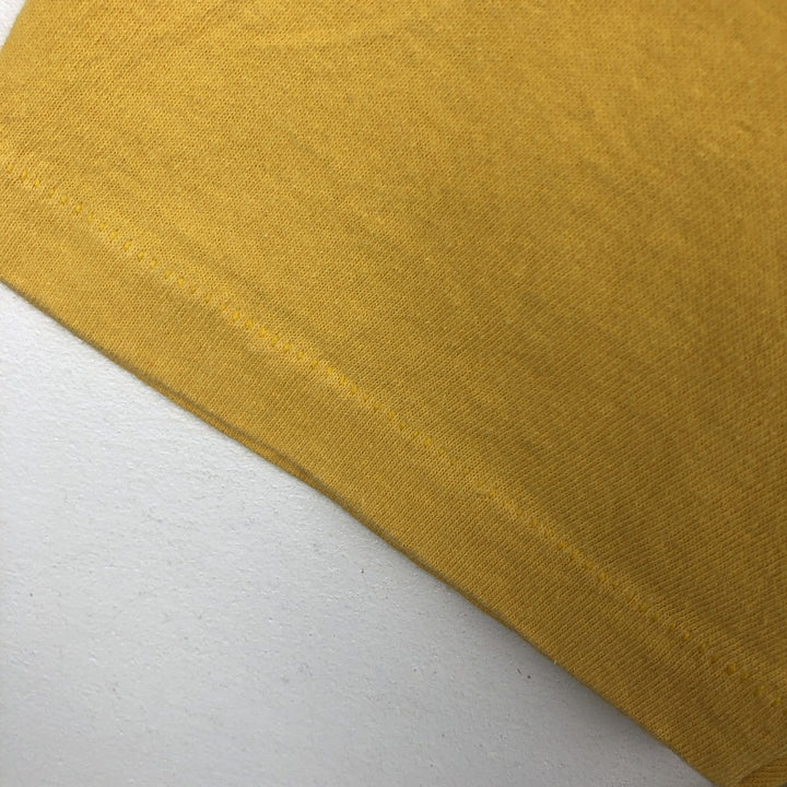 90'S Stedman HI CRU Fish Print T-Shirt, Made in USA, Men's Size M (approx.) cotton yellow type Vintage Second Hand