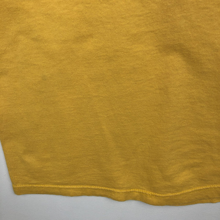 90'S Stedman HI CRU Fish Print T-Shirt, Made in USA, Men's Size M (approx.) cotton yellow type Vintage Second Hand