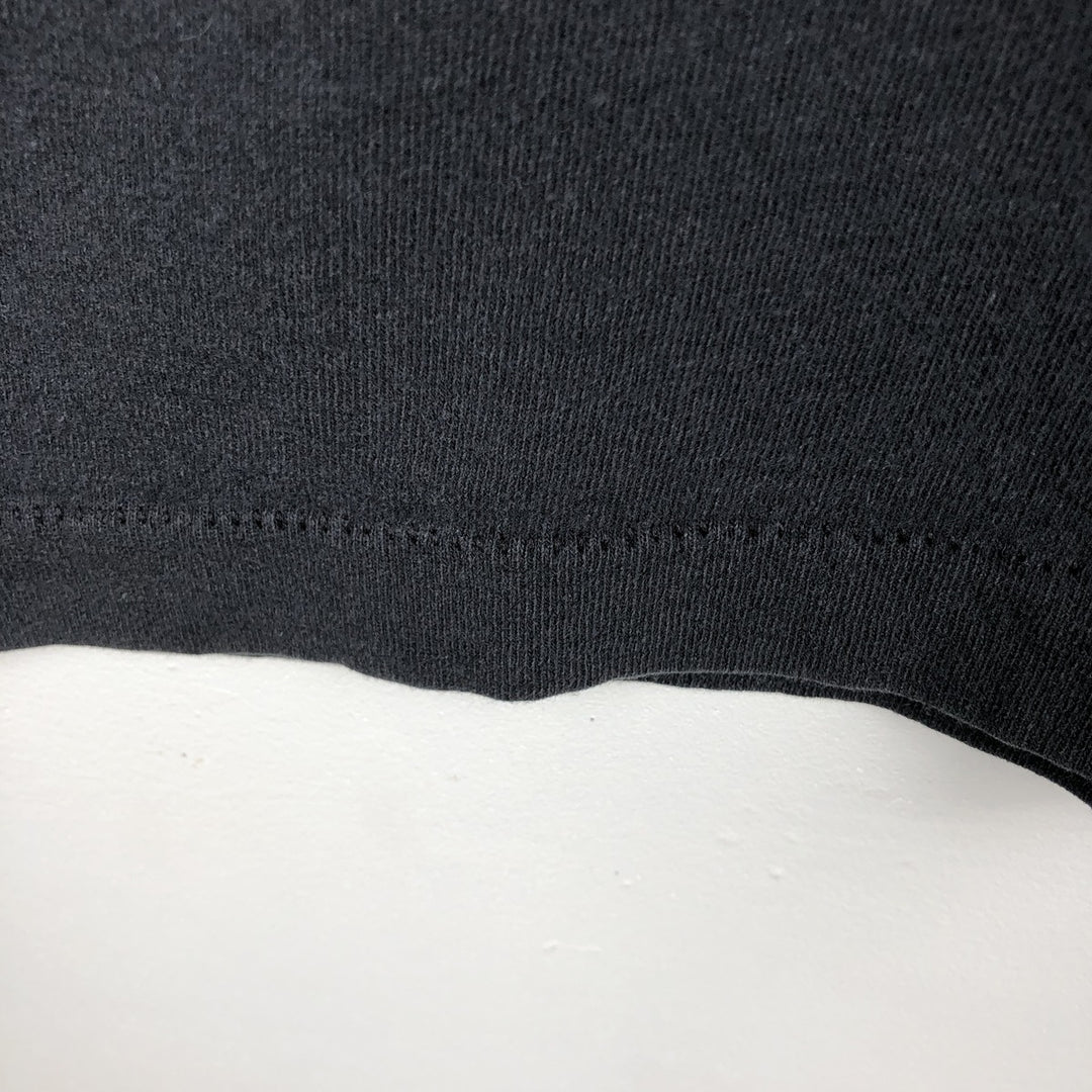 90'S Fruit of the Loom printed T-shirt, made in the USA, men's size L, vintage cotton black type Vintage Second Hand