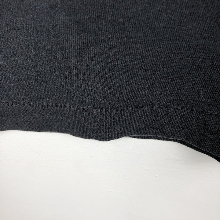 90'S Fruit of the Loom printed T-shirt, made in the USA, men's size L, vintage cotton black type Vintage Second Hand