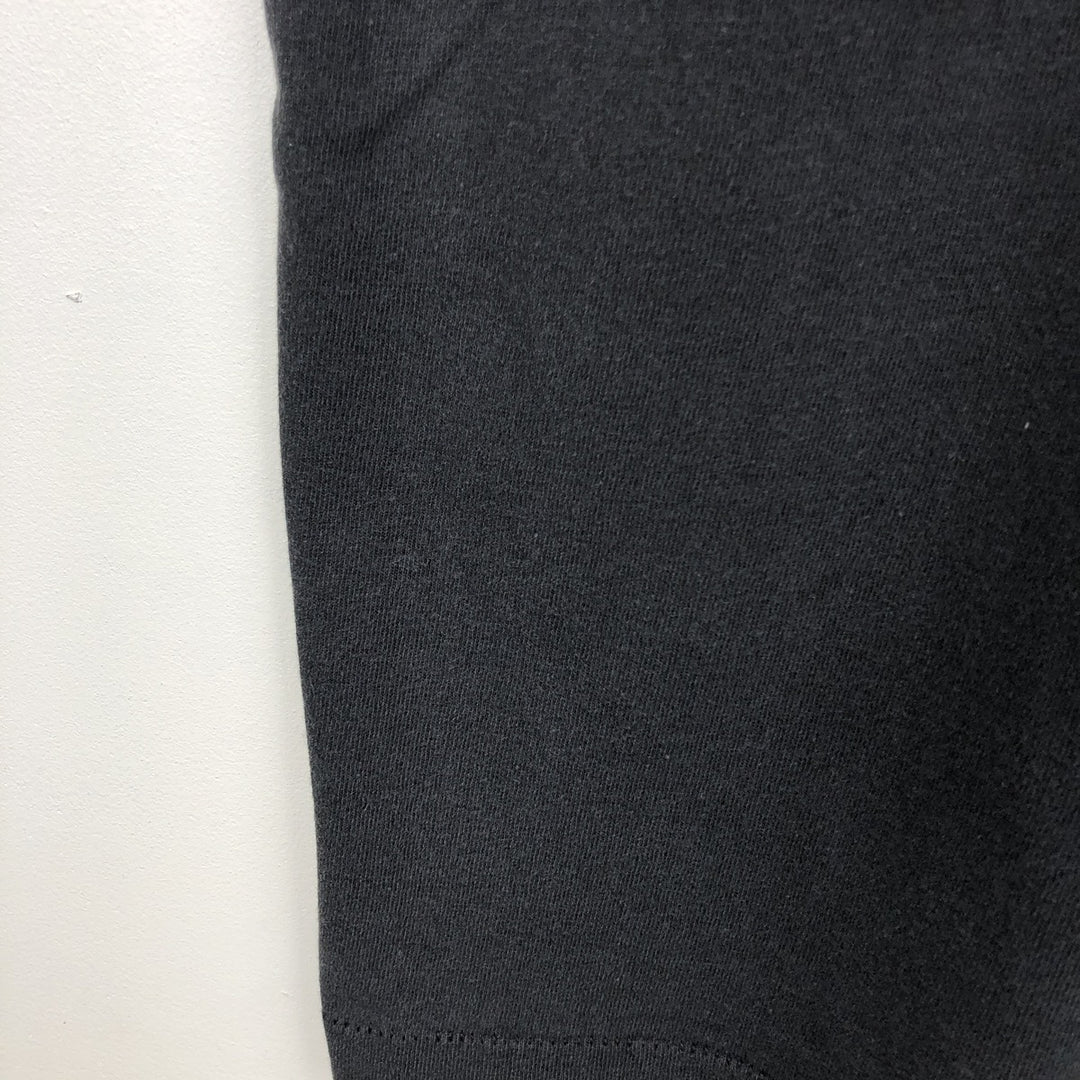 90'S Fruit of the Loom printed T-shirt, made in the USA, men's size L, vintage cotton black type Vintage Second Hand