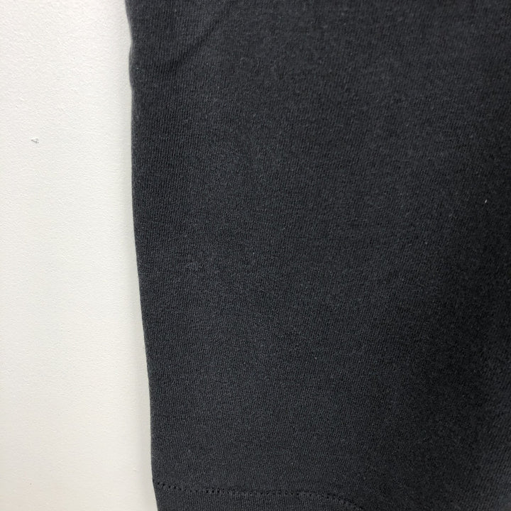 90'S Fruit of the Loom printed T-shirt, made in the USA, men's size L, vintage cotton black type Vintage Second Hand